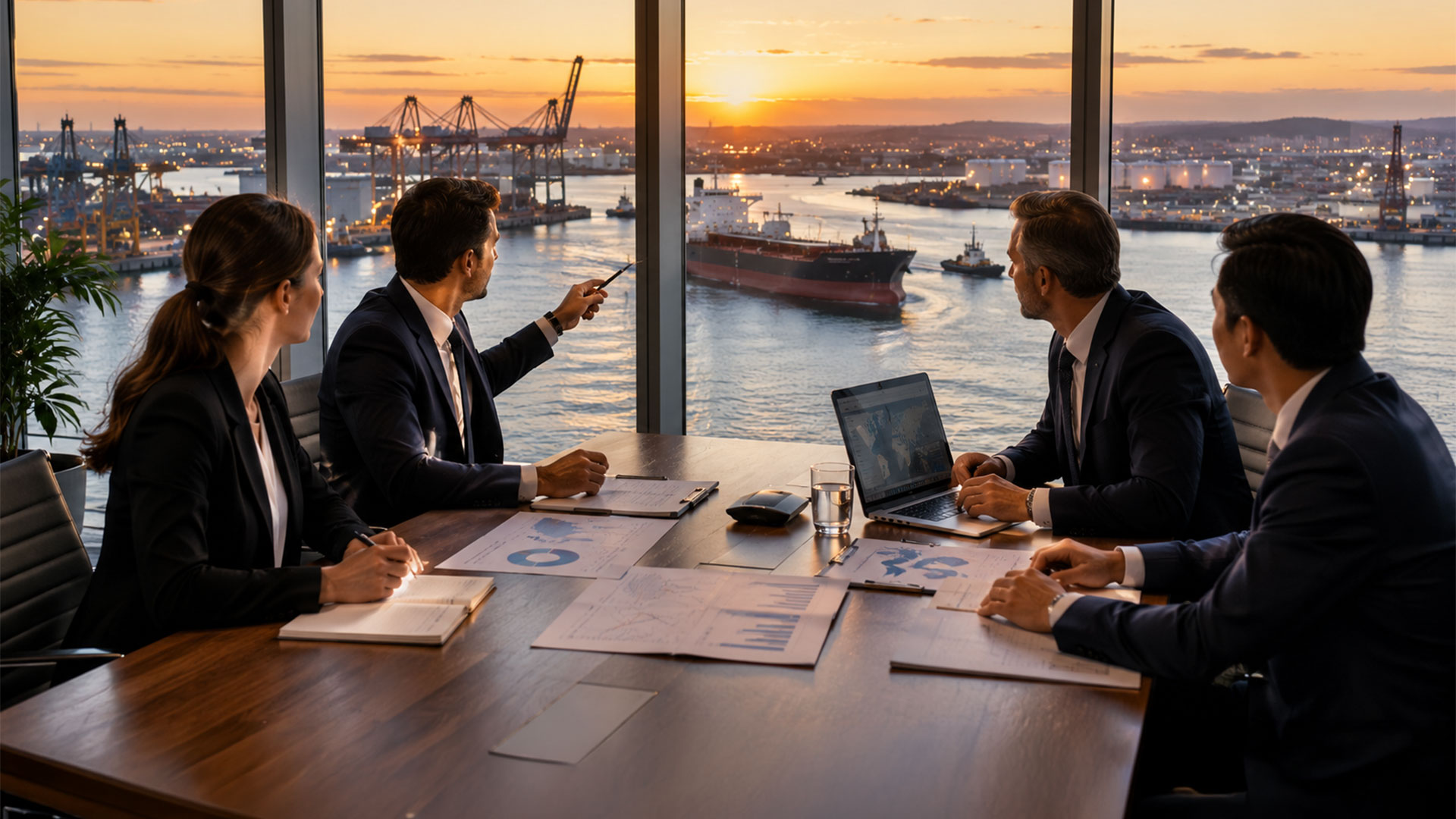 Meeting at Port
